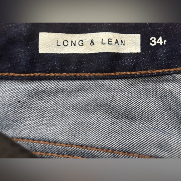 Gap Long & Lean Denim in Dark Wash Size 34R - Picture 5 of 8